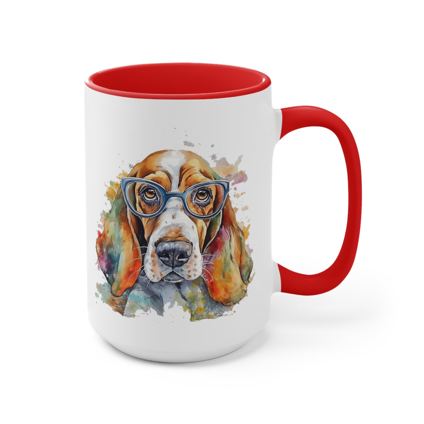 Basset Hound 5 Accent Mugs