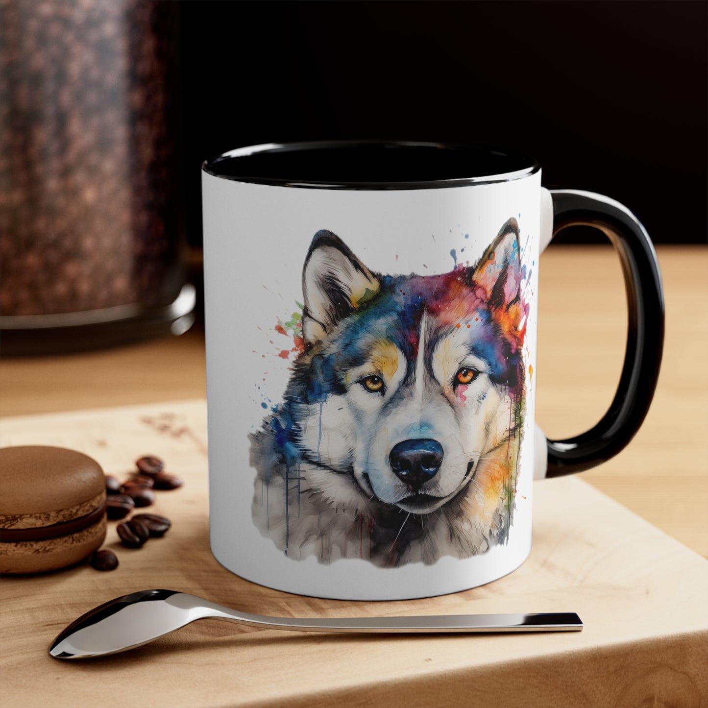 Alaskan Malamute 3 Accent Mugs