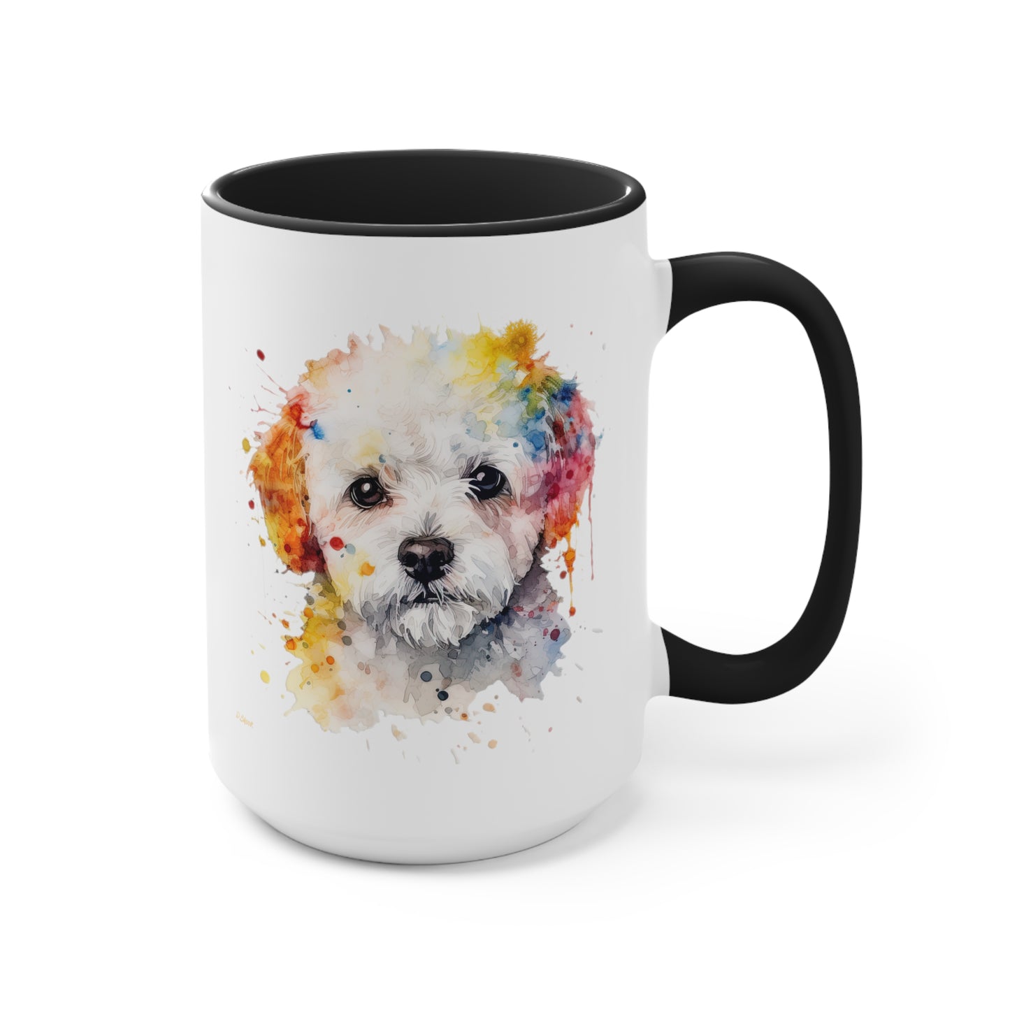 Bichon Frise 2 Accent Mugs