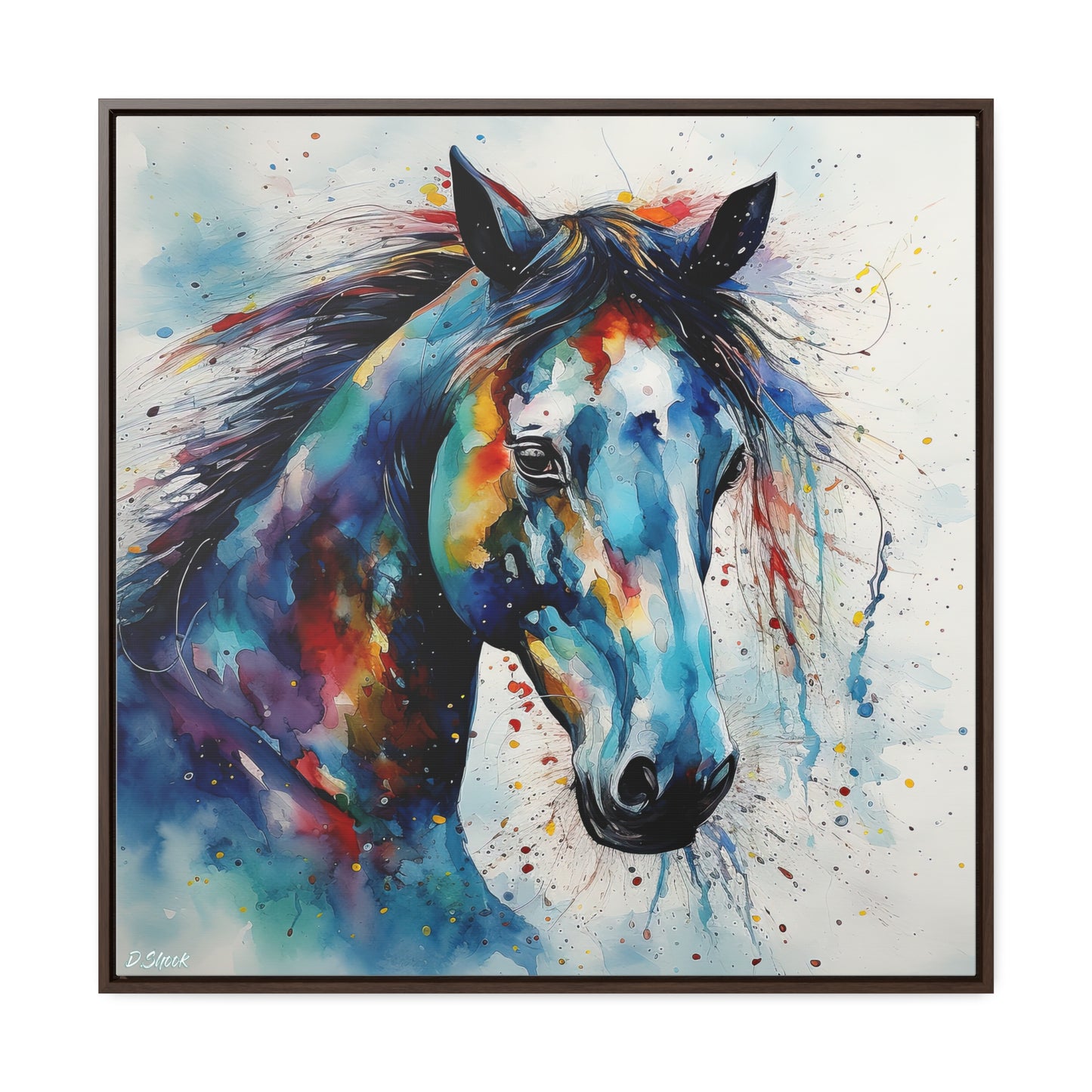 Wild Horse Gallery Canvas Wraps, Square Frame