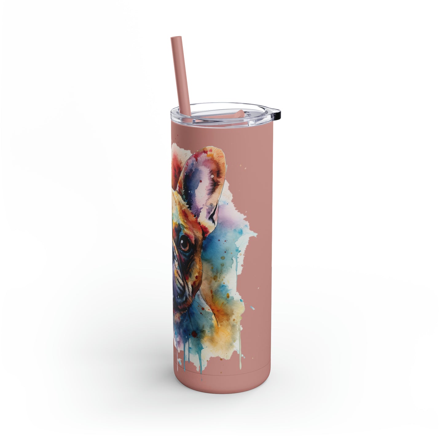 French Bulldog 1 Maars Maker Skinny Matte Tumbler, 20oz