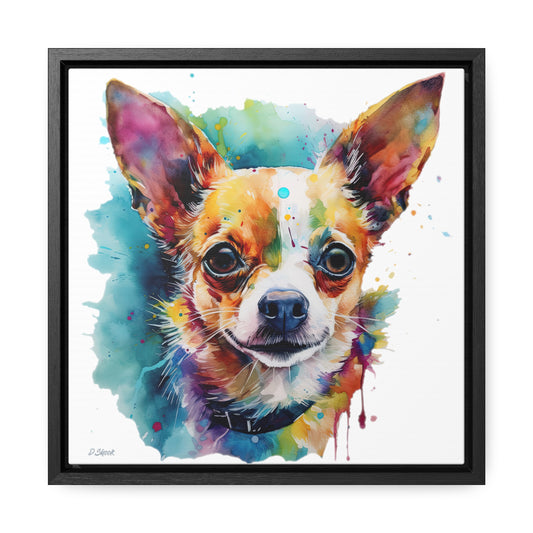 Chihuahua 1 Gallery Canvas Wraps, Square Frame