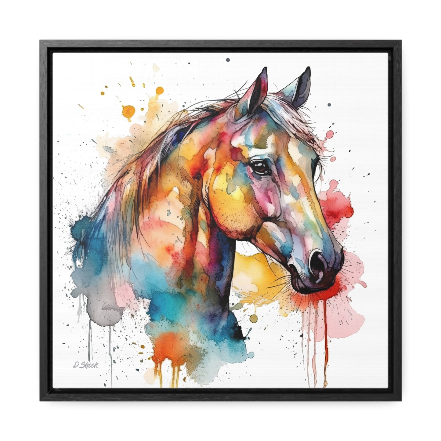 Horse Rescue 2 Gallery Canvas Wraps, Square Frame