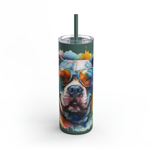 Pitbull 4 Maars Maker Skinny Matte Tumbler, 20oz