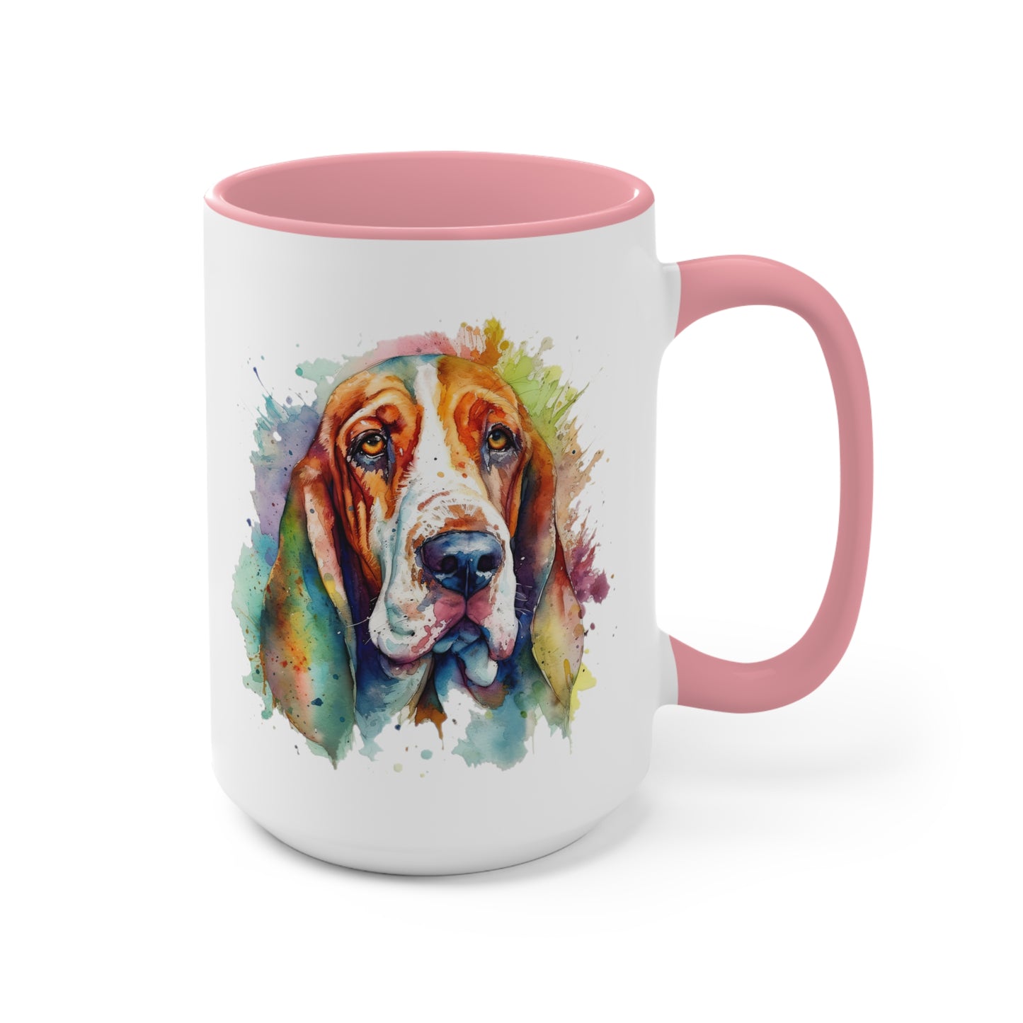 Basset Hound 1 Accent Mugs