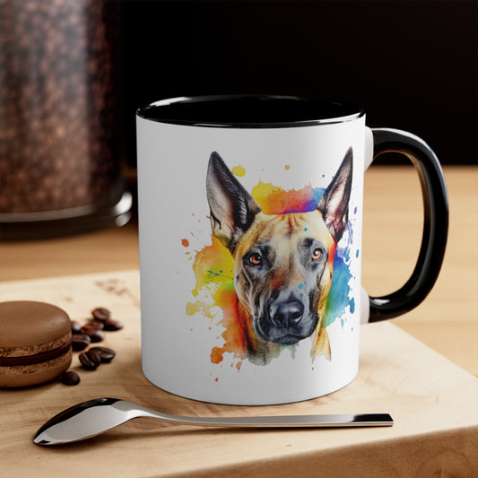 Belgium Malinois 3 Accent Mugs