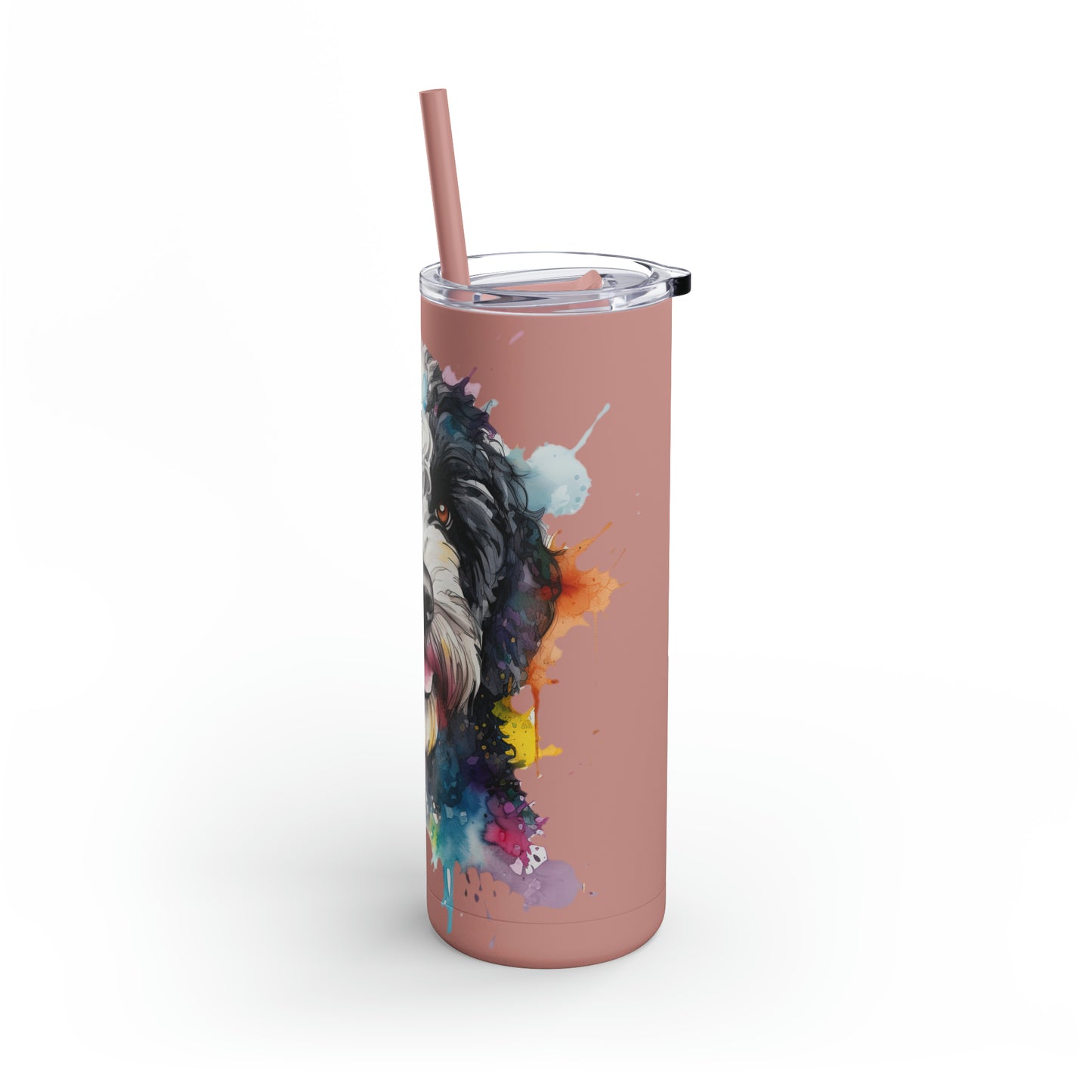 Portuguese Water Dog 1 Maars Maker Skinny Matte Tumbler, 20oz