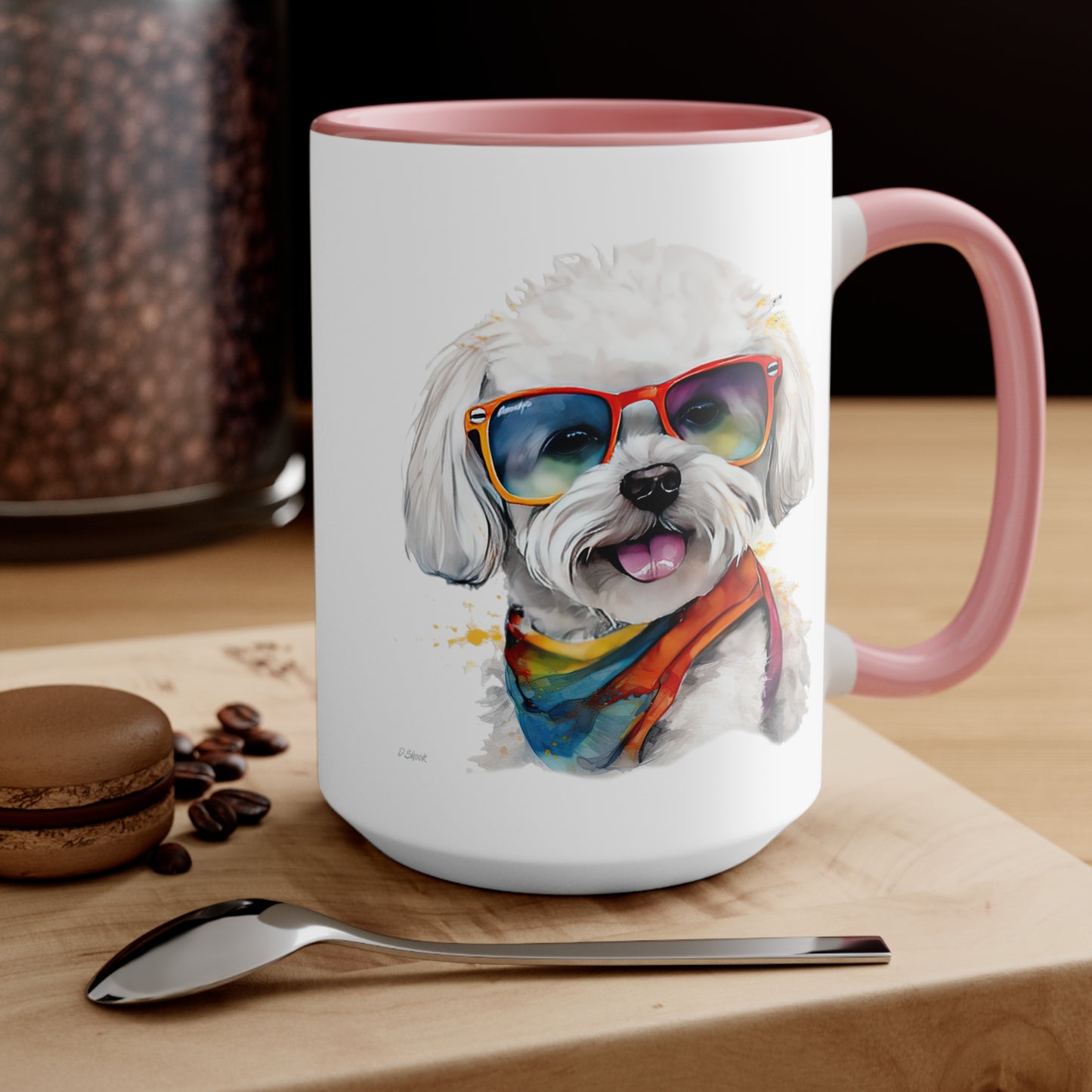 Bichon Frise 5 Accent Mugs