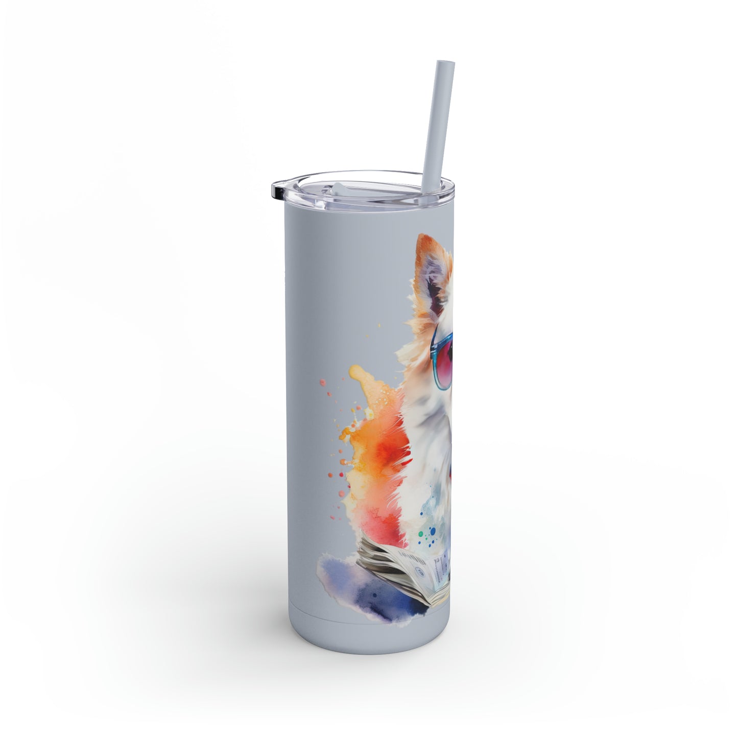 American Eskimo Dog 4 Maars Maker Skinny Matte Tumbler, 20oz