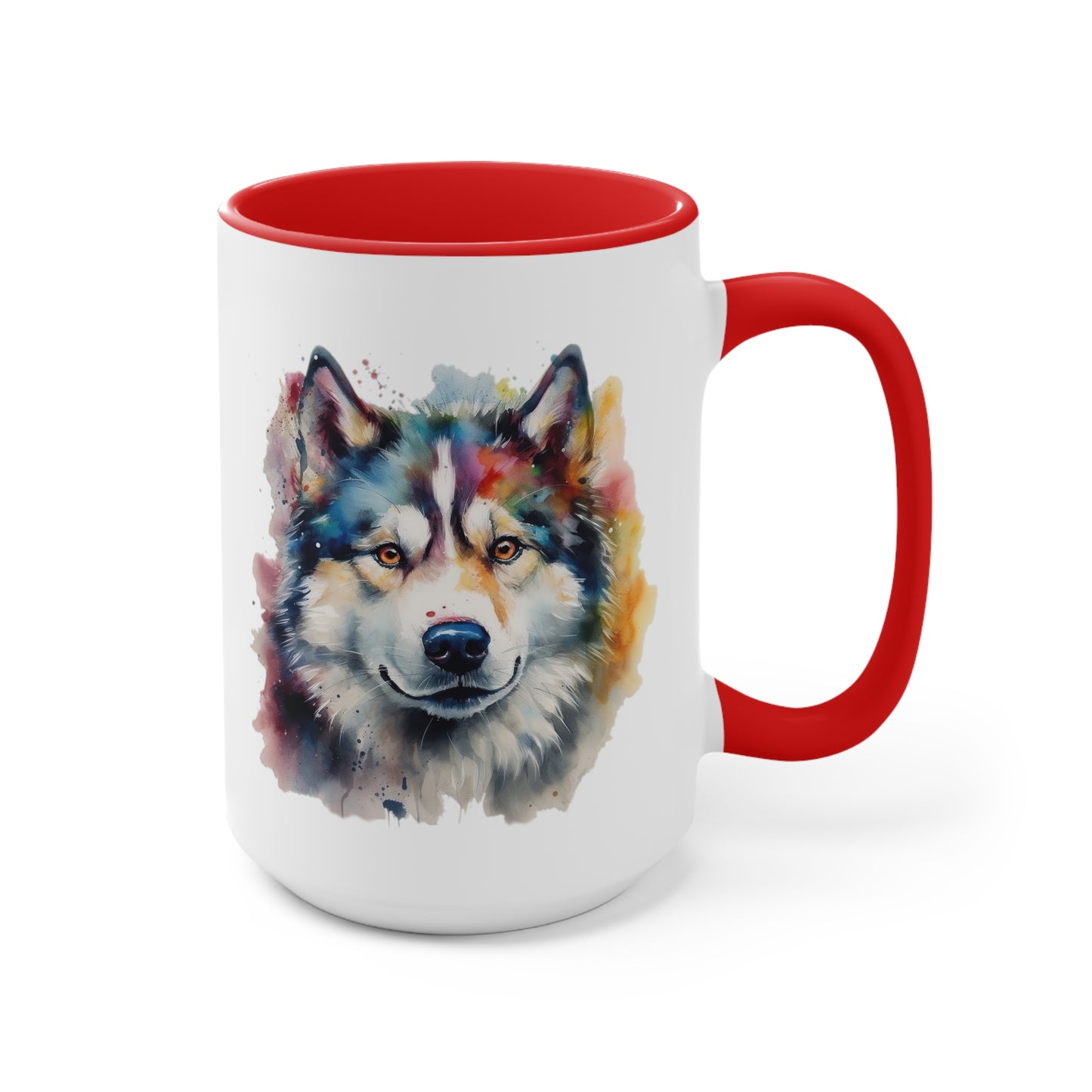 Alaskan Malamute 2 Accent Mugs