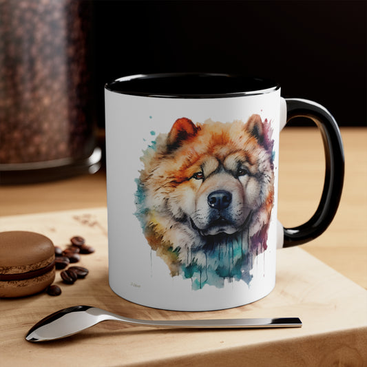 Chow Chow 3 Accent Mugs