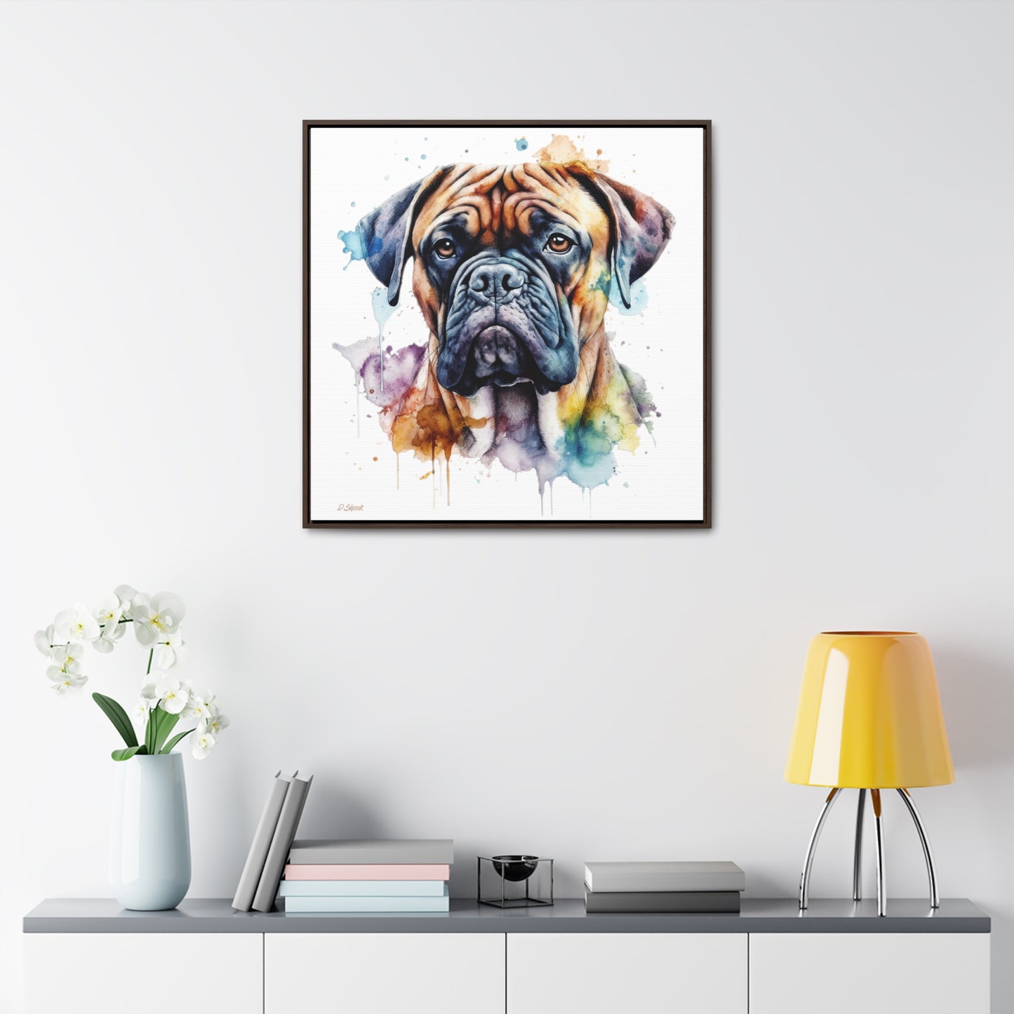 Bullmastiff 1 Gallery Canvas Wraps, Square Frame