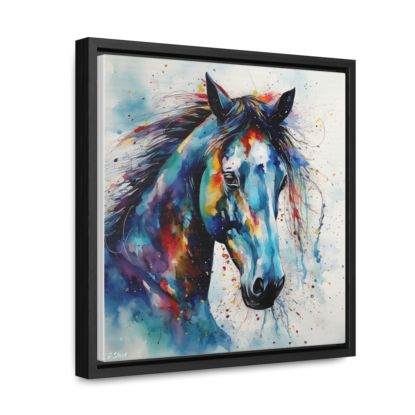 Wild Horse Gallery Canvas Wraps, Square Frame