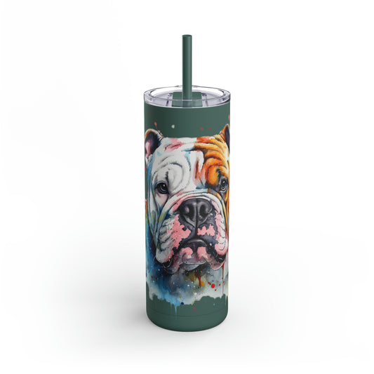 Bulldog 3 Maars Maker Skinny Matte Tumbler, 20oz