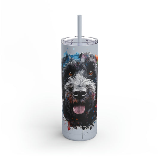 Portuguese Water Dog 4 Maars Maker Skinny Matte Tumbler, 20oz