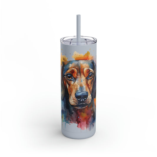 Dachshund 4 Maars Maker Skinny Matte Tumbler, 20oz
