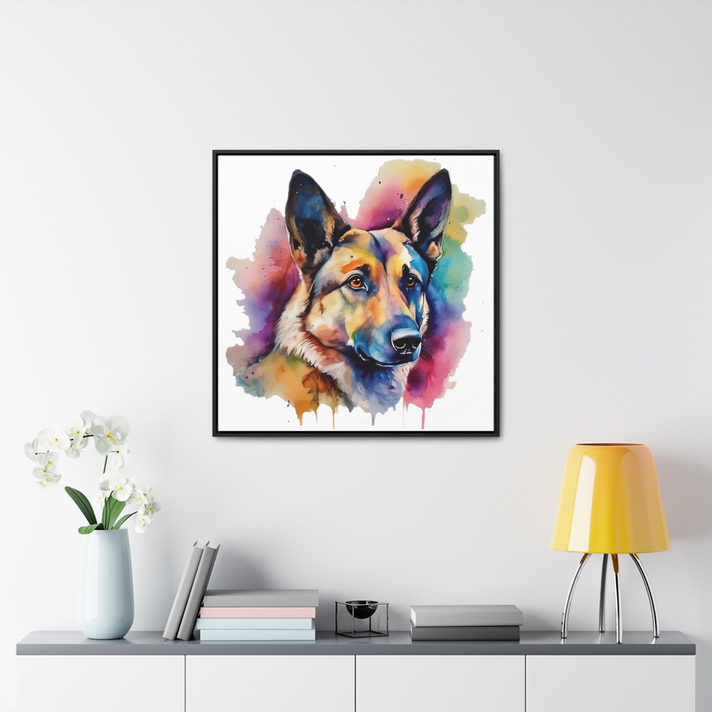 German Sheppard 3B Gallery Canvas Wraps, Square Frame