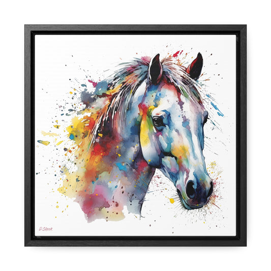 Horse Rescue 14 Gallery Canvas Wraps, Square Frame